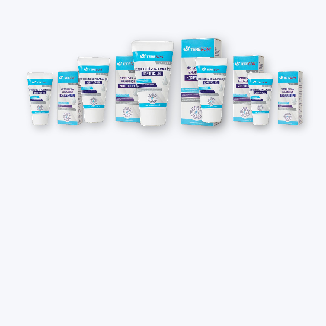 Set: Tereson Face Protective Gel - Prevents Sweating & Shine 5x50ml